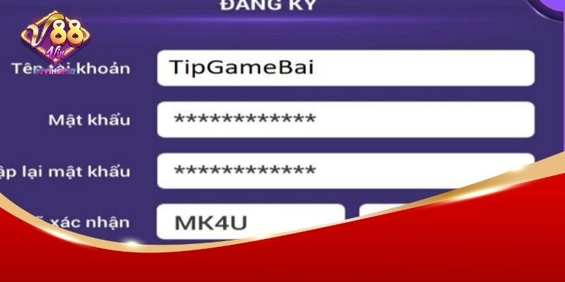 Cung cấp thông tin để đăng ký 88Vin